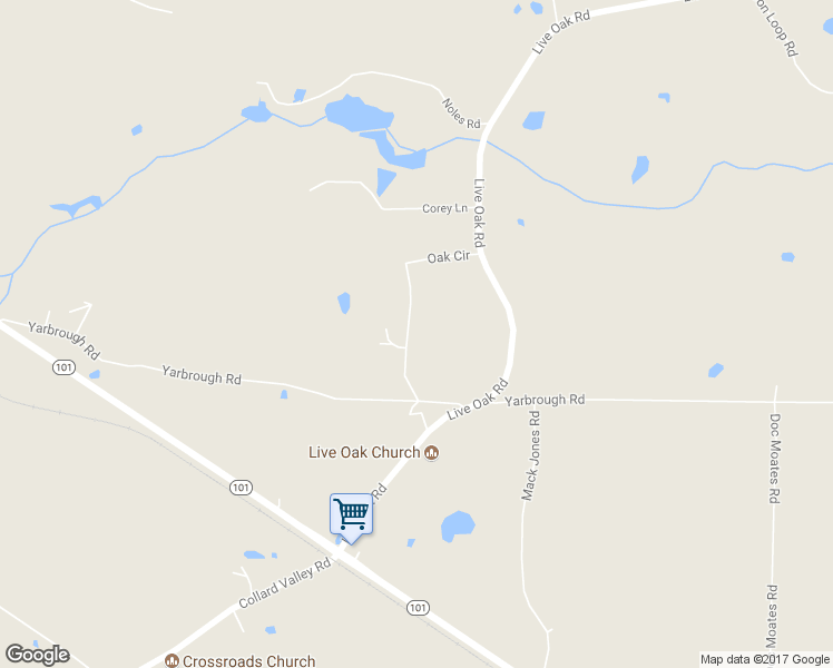 map of restaurants, bars, coffee shops, grocery stores, and more near 100 Live Oak Circle in Aragon