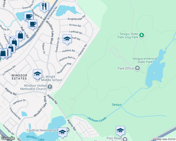 map of restaurants, bars, coffee shops, grocery stores, and more near in Columbia