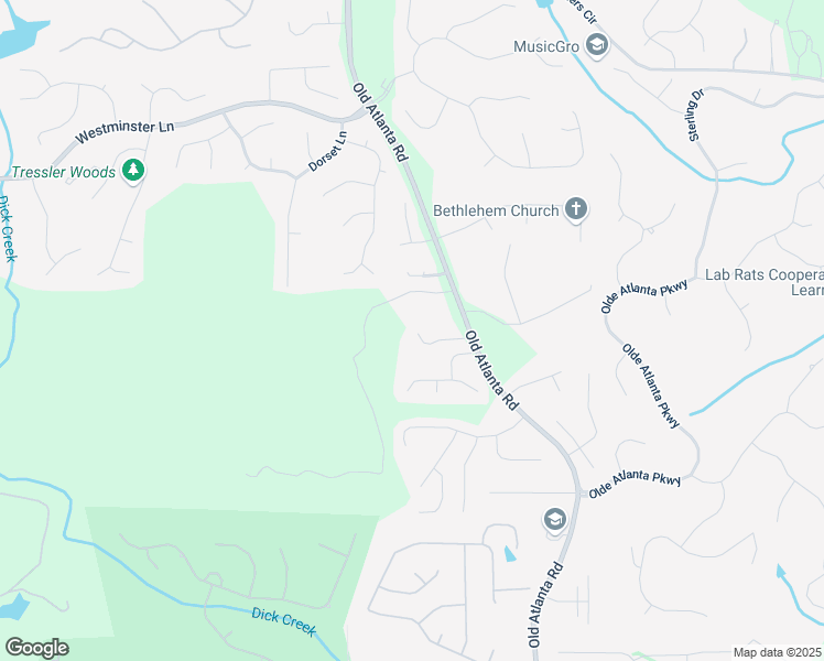 map of restaurants, bars, coffee shops, grocery stores, and more near 5250 Old Atlanta Road in Suwanee