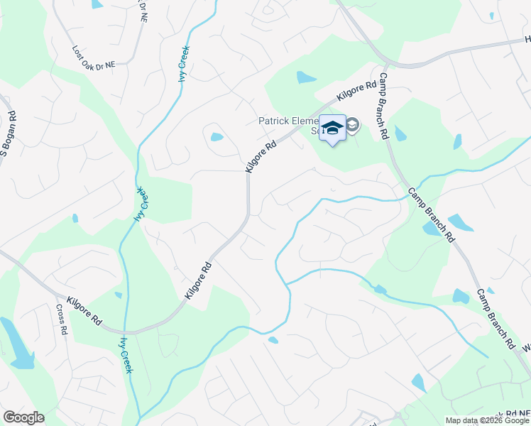 map of restaurants, bars, coffee shops, grocery stores, and more near 3517 Ravens Nest Trail in Buford