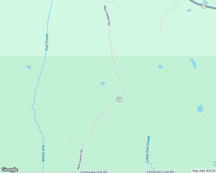 map of restaurants, bars, coffee shops, grocery stores, and more near 1375 New Salem Road in Pontotoc