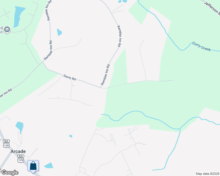map of restaurants, bars, coffee shops, grocery stores, and more near 613 Davis Road in Jefferson