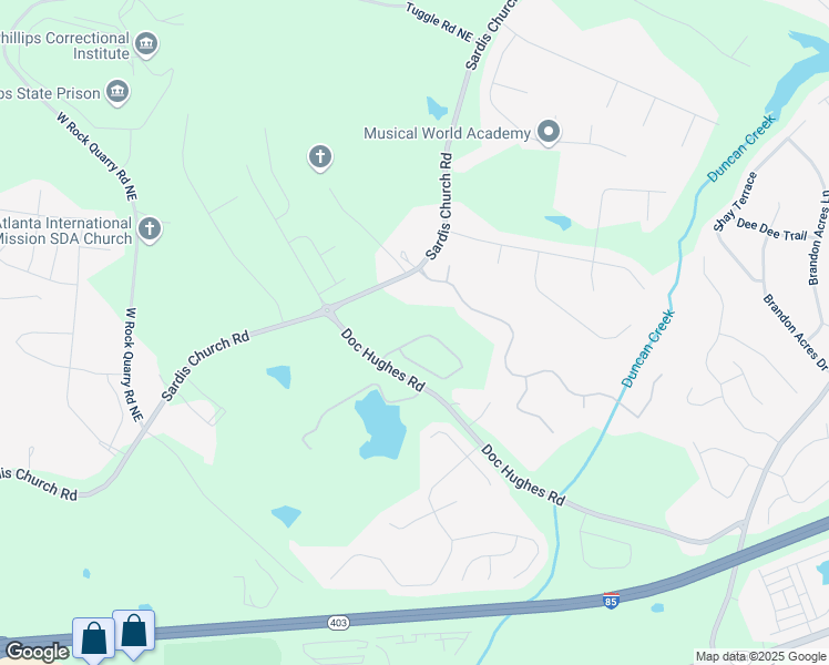 map of restaurants, bars, coffee shops, grocery stores, and more near 3962 Adler Circle in Buford