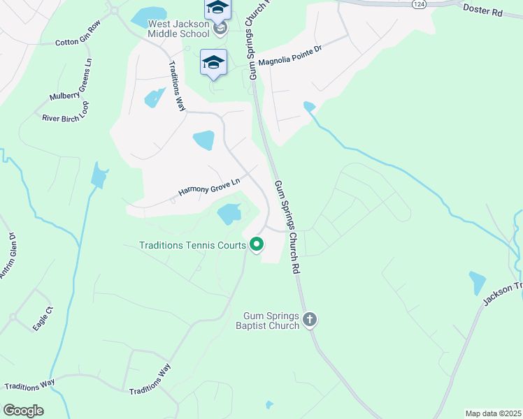 map of restaurants, bars, coffee shops, grocery stores, and more near 1472 Traditions Way in Jefferson