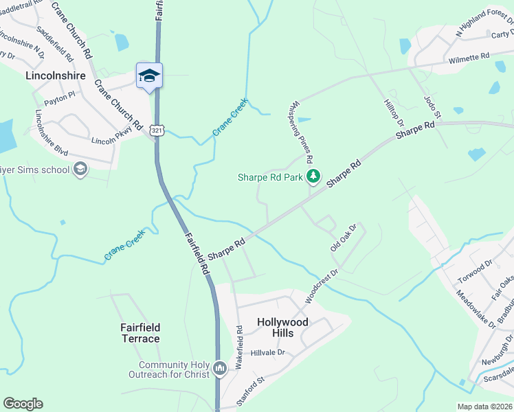 map of restaurants, bars, coffee shops, grocery stores, and more near 205 Red Hill Road in Columbia