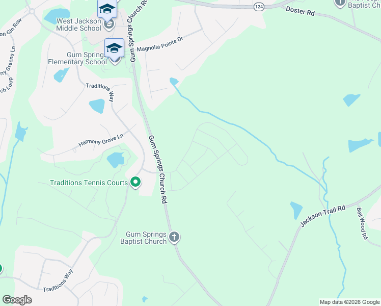 map of restaurants, bars, coffee shops, grocery stores, and more near 160 Winding Ridge Trail in Jefferson
