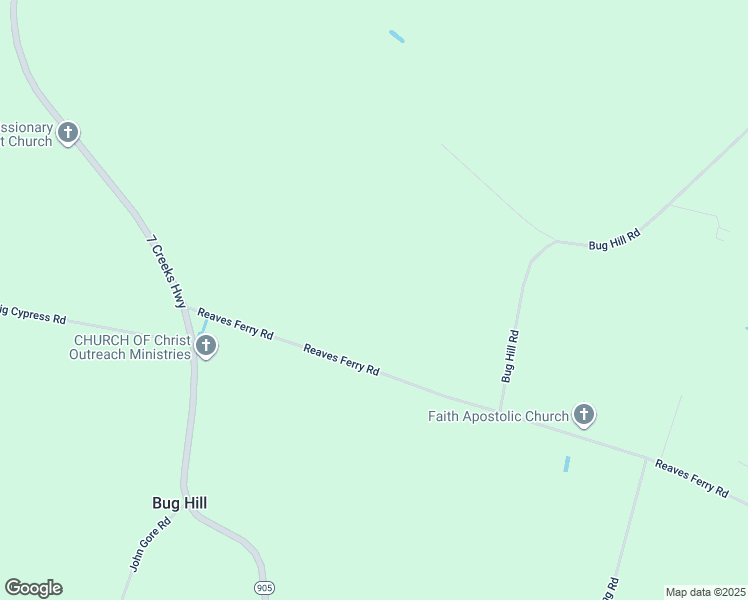 map of restaurants, bars, coffee shops, grocery stores, and more near 345 Reaves Ferry Road in Nakina