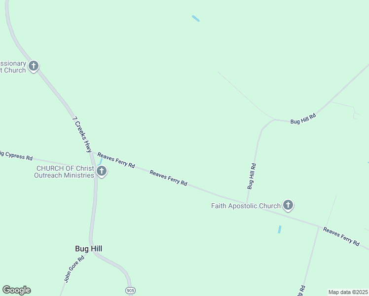 map of restaurants, bars, coffee shops, grocery stores, and more near 345 Reaves Ferry Road in Nakina