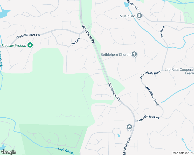 map of restaurants, bars, coffee shops, grocery stores, and more near 5250 Old Atlanta Road in Suwanee