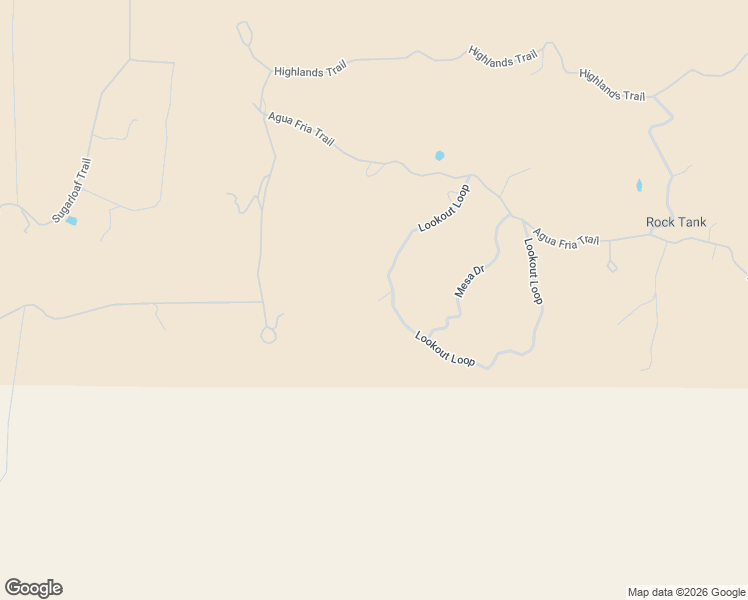 map of restaurants, bars, coffee shops, grocery stores, and more near 76 Lookout Loop in Datil