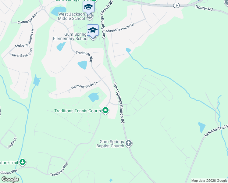 map of restaurants, bars, coffee shops, grocery stores, and more near 1427 Traditions Way in Jefferson
