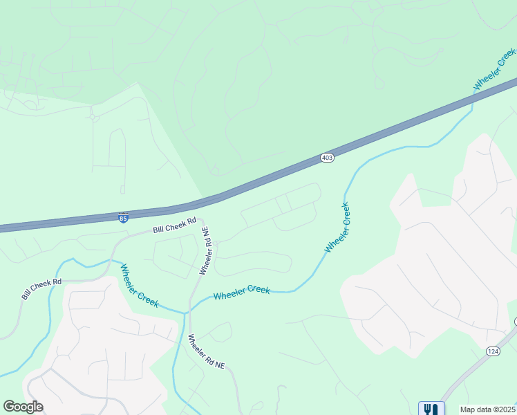map of restaurants, bars, coffee shops, grocery stores, and more near 6059 Wheeler Ridge Road in Auburn