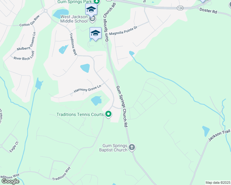 map of restaurants, bars, coffee shops, grocery stores, and more near 1399 Traditions Way in Jefferson