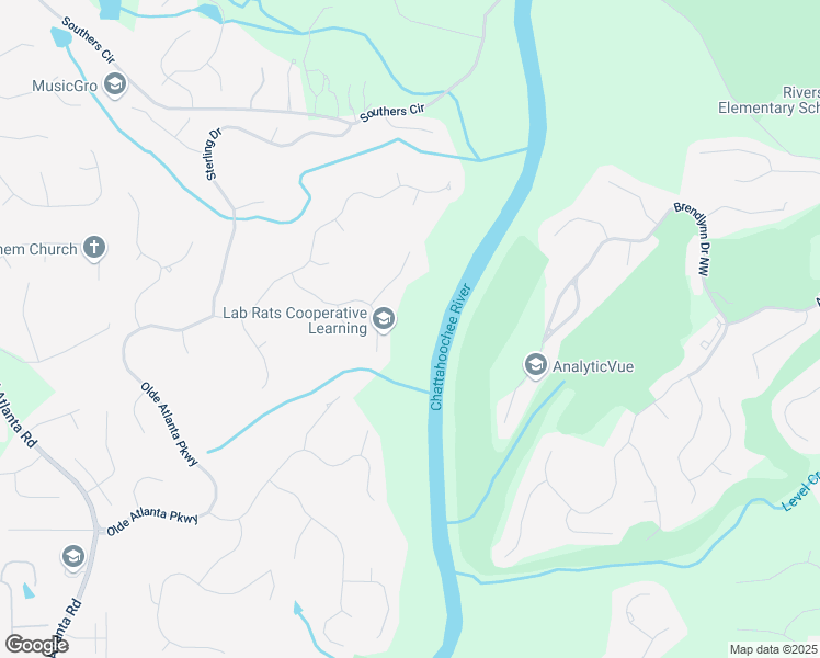map of restaurants, bars, coffee shops, grocery stores, and more near 6675 Club Valley Court in Suwanee