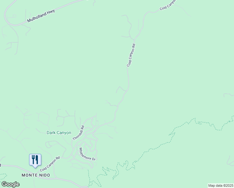 map of restaurants, bars, coffee shops, grocery stores, and more near 1045 Cold Canyon Road in Calabasas