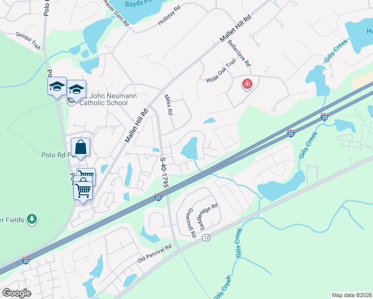 map of restaurants, bars, coffee shops, grocery stores, and more near 124 Genesee Valley Road in Columbia