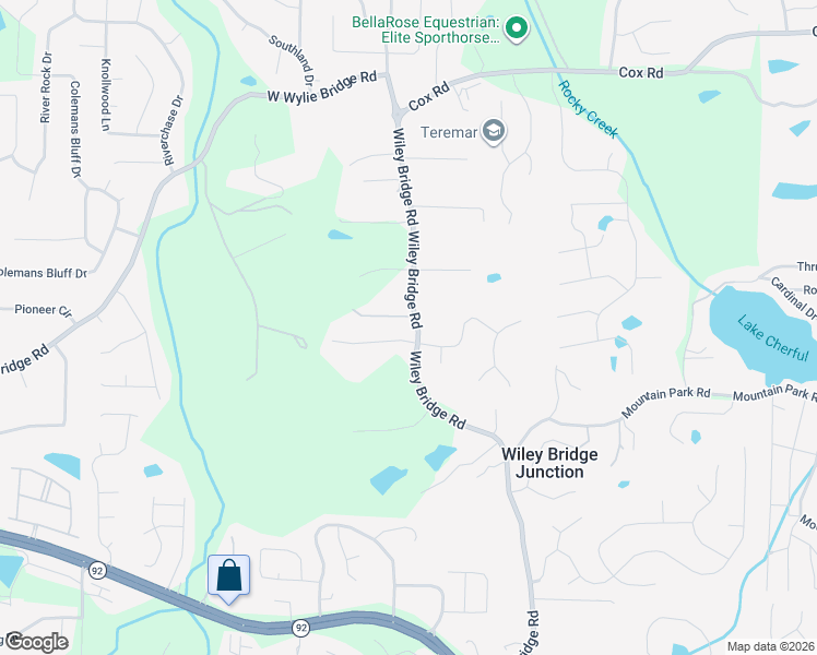 map of restaurants, bars, coffee shops, grocery stores, and more near 100 Alice Bridge Way in Woodstock