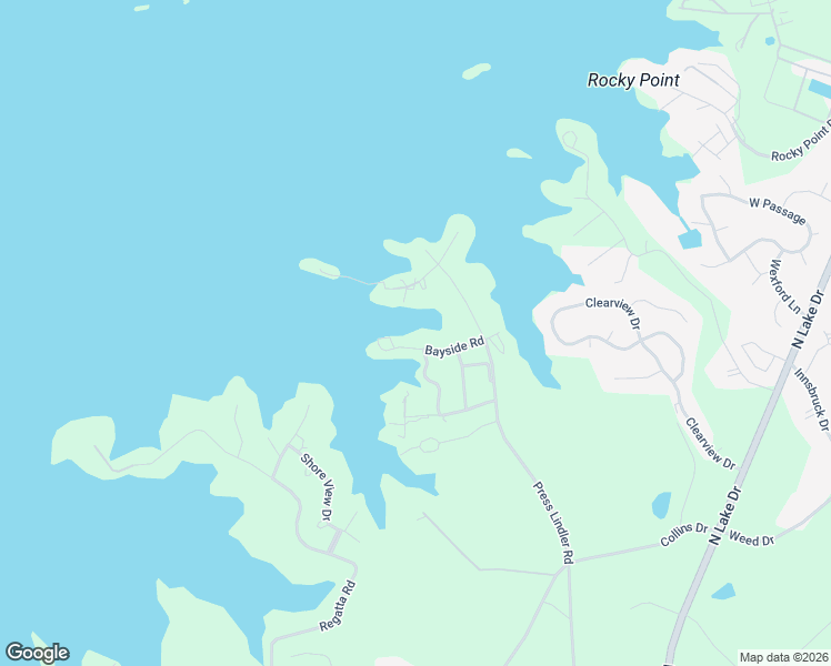 map of restaurants, bars, coffee shops, grocery stores, and more near 338 Bayside Road in Columbia