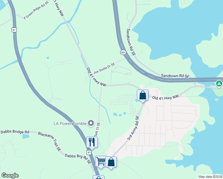 map of restaurants, bars, coffee shops, grocery stores, and more near 1086 Larry McDonald Memorial Highway in Cartersville