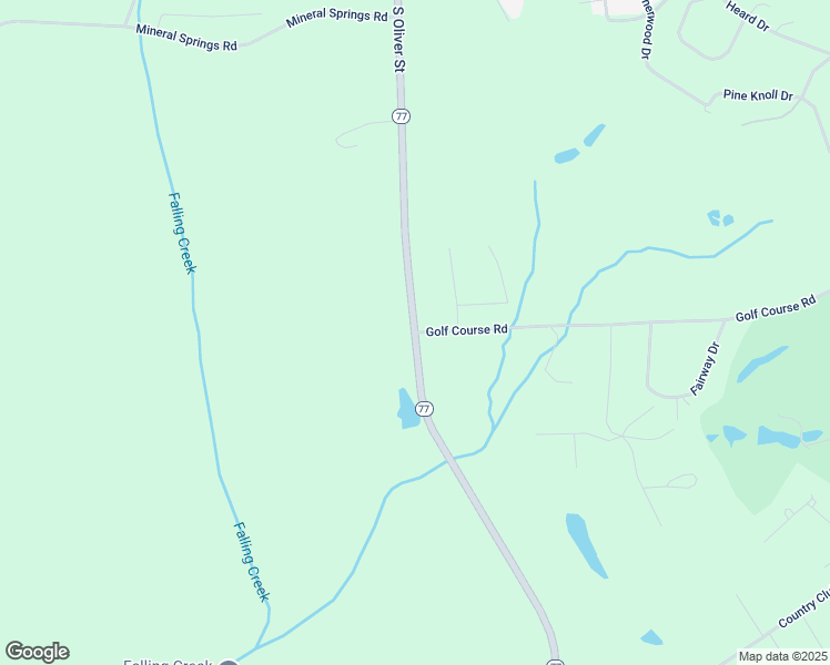 map of restaurants, bars, coffee shops, grocery stores, and more near Lexington Highway in Elberton