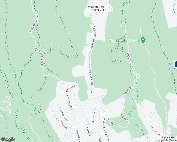 map of restaurants, bars, coffee shops, grocery stores, and more near 2673 Mandeville Canyon Road in Los Angeles