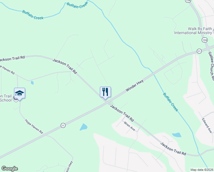 map of restaurants, bars, coffee shops, grocery stores, and more near 262 Hawthorne Drive in Jefferson