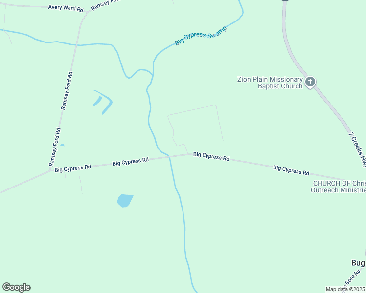 map of restaurants, bars, coffee shops, grocery stores, and more near 906 Big Cypress Road in Nakina