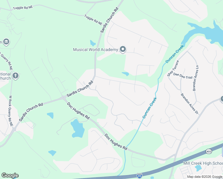 map of restaurants, bars, coffee shops, grocery stores, and more near 2759 Sardis Ridge Court in Buford