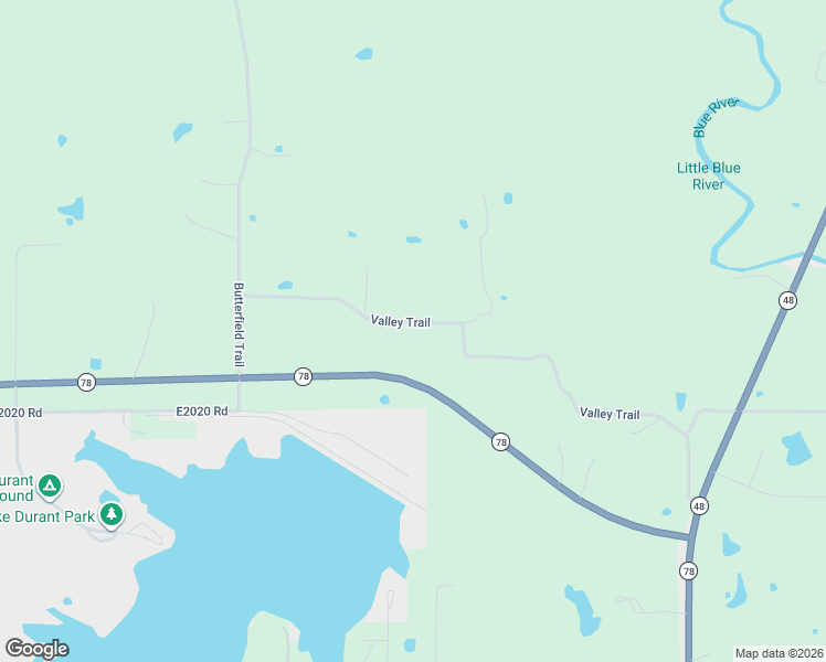 map of restaurants, bars, coffee shops, grocery stores, and more near 34272 Oklahoma 78 in Durant