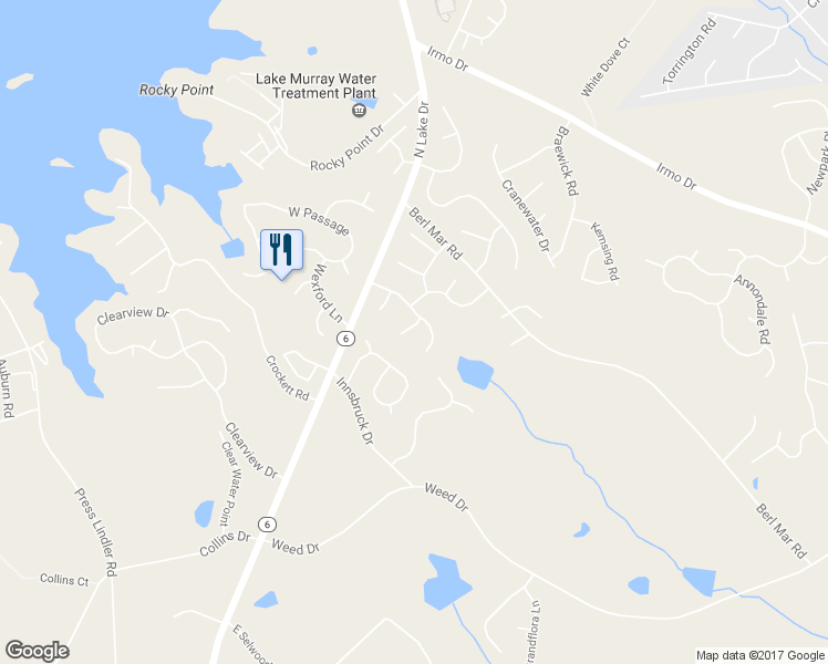 map of restaurants, bars, coffee shops, grocery stores, and more near 205 Wexhurst Court in Columbia