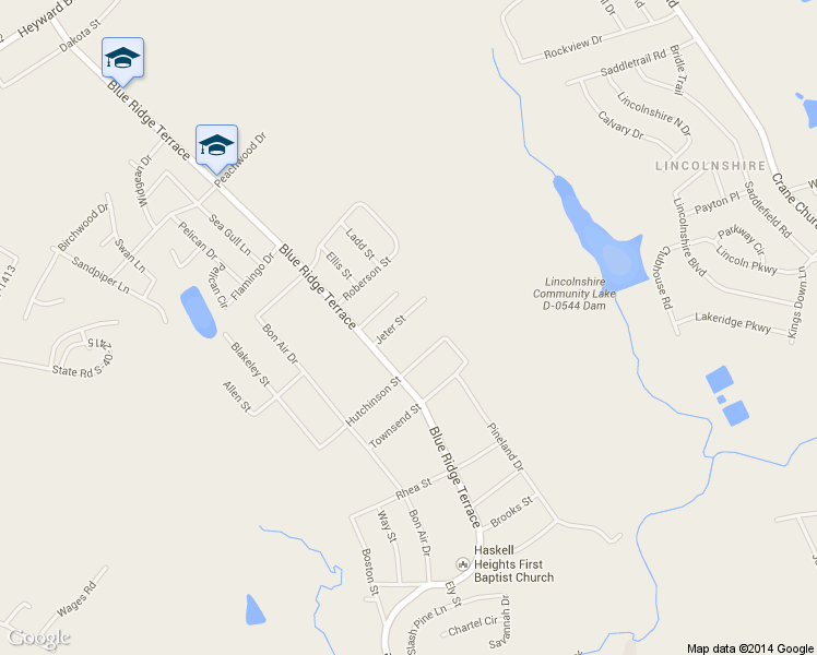 map of restaurants, bars, coffee shops, grocery stores, and more near 1420 Jeter Street in Columbia