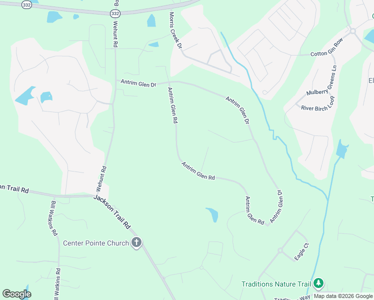 map of restaurants, bars, coffee shops, grocery stores, and more near 351 Antrim Glen Rd in Hoschton