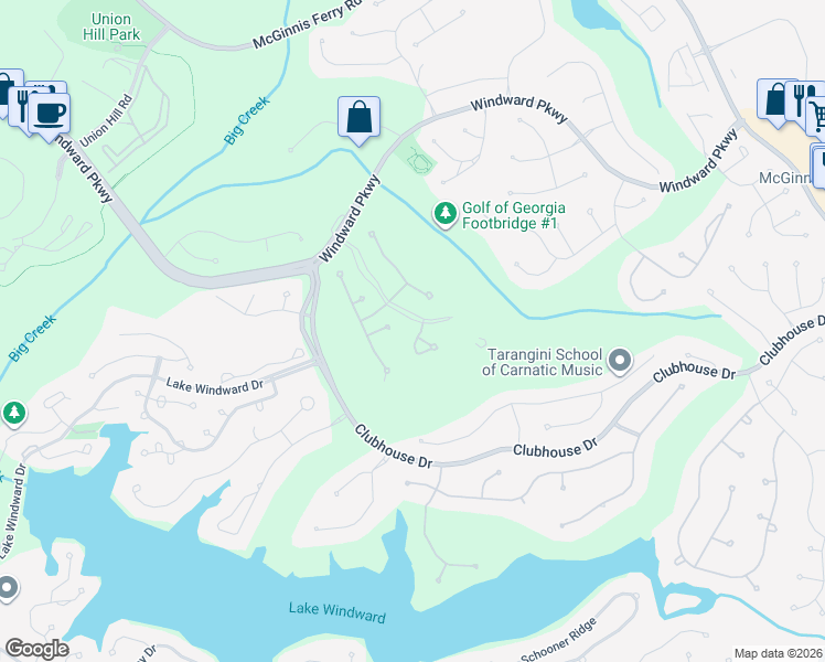 map of restaurants, bars, coffee shops, grocery stores, and more near 201 Hunley Court in Alpharetta
