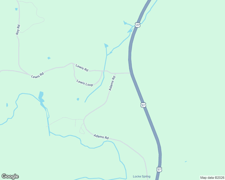 map of restaurants, bars, coffee shops, grocery stores, and more near 1260 Adams Road in Cedartown