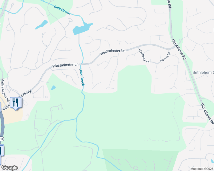 map of restaurants, bars, coffee shops, grocery stores, and more near 4910 Ashwell Lane in Suwanee
