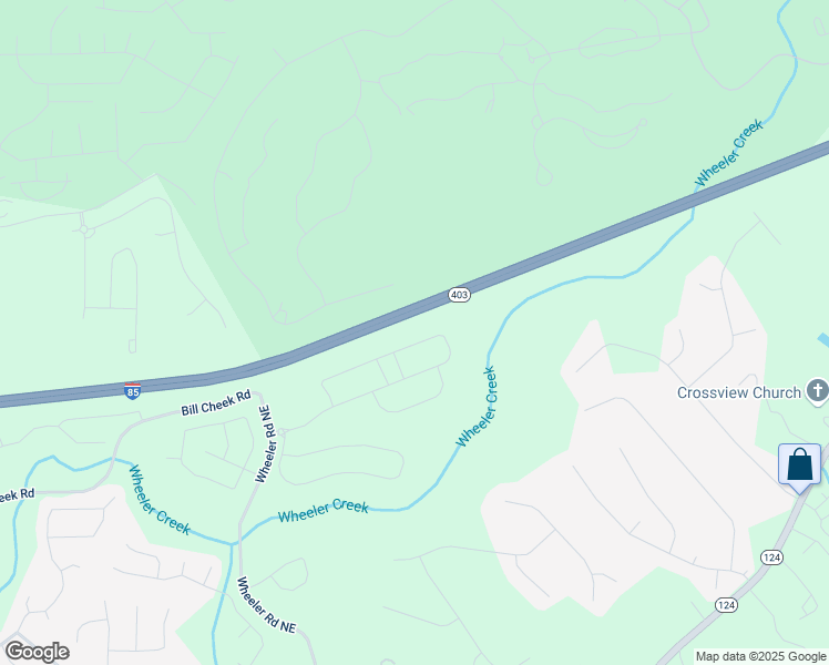 map of restaurants, bars, coffee shops, grocery stores, and more near 5899 Wheeler Ridge Road in Auburn
