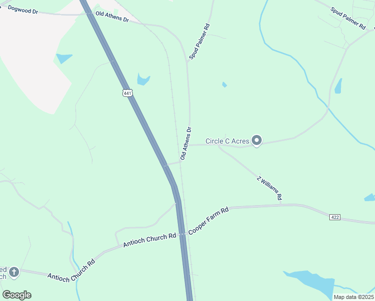 map of restaurants, bars, coffee shops, grocery stores, and more near 0 Watkins Farm Road in Nicholson
