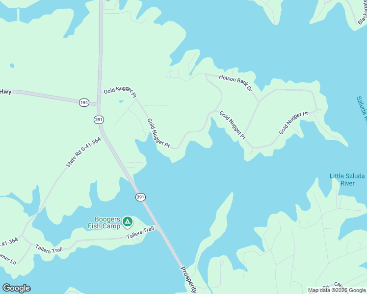 map of restaurants, bars, coffee shops, grocery stores, and more near 388 Gold Nugget Point in Prosperity