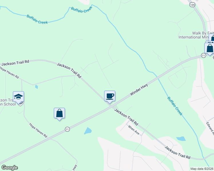 map of restaurants, bars, coffee shops, grocery stores, and more near 262 Hawthorne Drive in Jefferson