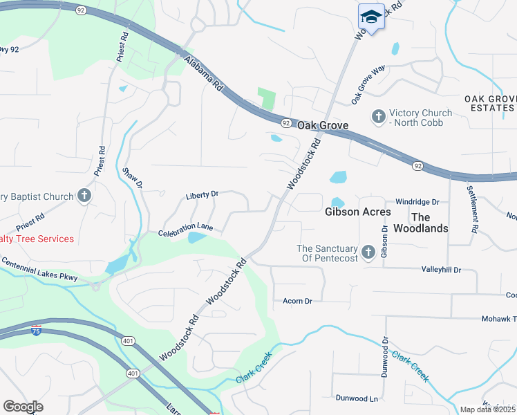 map of restaurants, bars, coffee shops, grocery stores, and more near 606 Discovery Court in Acworth