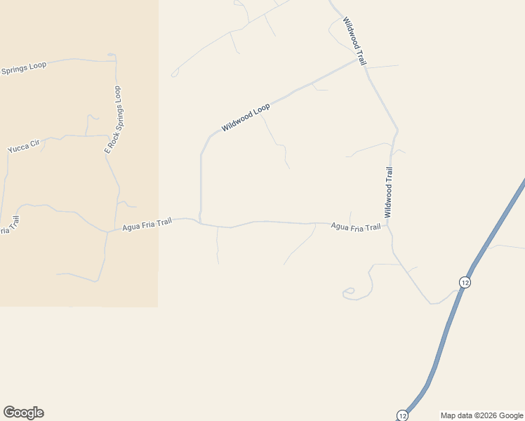 map of restaurants, bars, coffee shops, grocery stores, and more near Agua Fria Trail in Datil