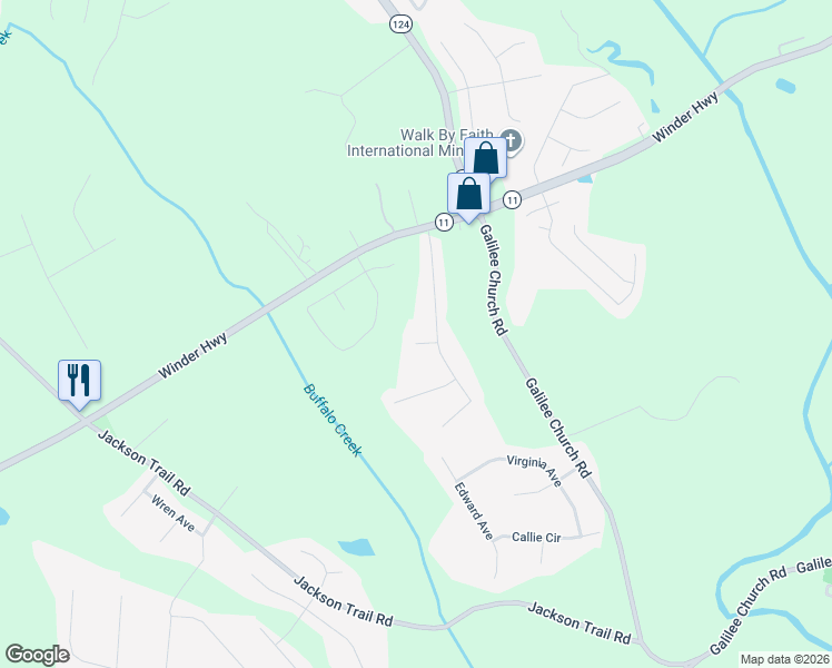 map of restaurants, bars, coffee shops, grocery stores, and more near 48 Andrews Court in Jefferson