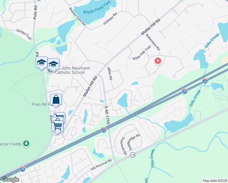 map of restaurants, bars, coffee shops, grocery stores, and more near 4824 Smallwood Road in Columbia