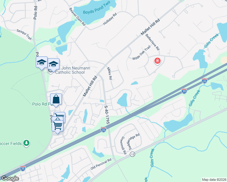 map of restaurants, bars, coffee shops, grocery stores, and more near 4824 Smallwood Road in Columbia