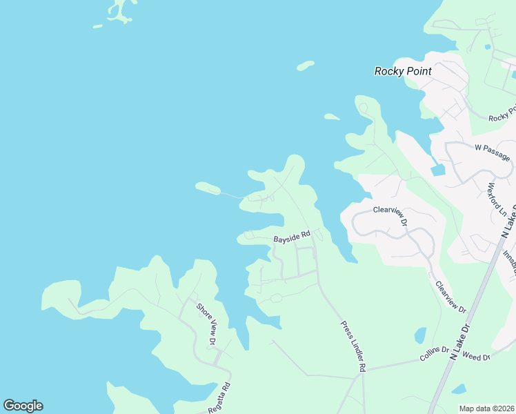 map of restaurants, bars, coffee shops, grocery stores, and more near 338 Bayside Road in Columbia