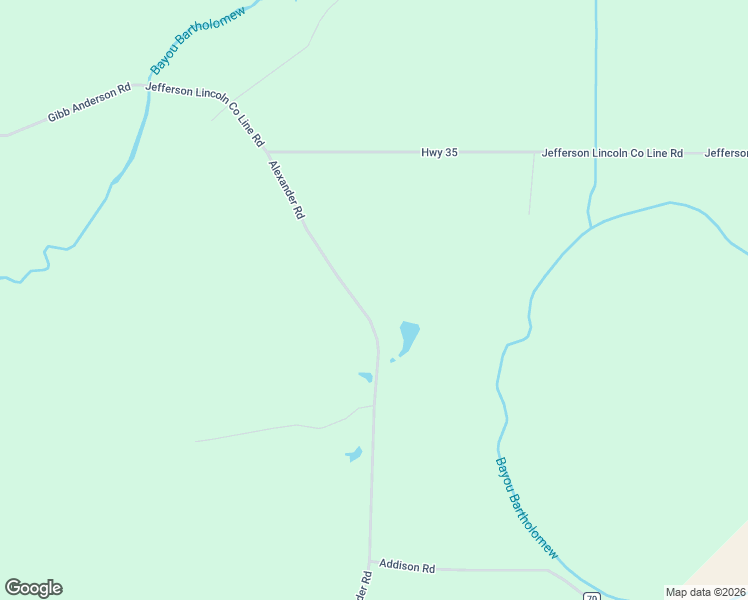map of restaurants, bars, coffee shops, grocery stores, and more near Alexander Road in Pine Bluff