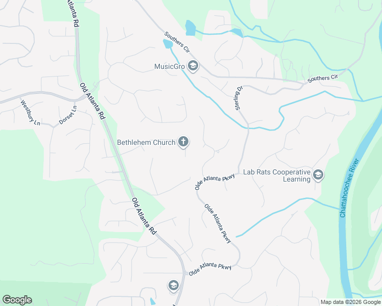 map of restaurants, bars, coffee shops, grocery stores, and more near 5465 Estate View Trace in Suwanee