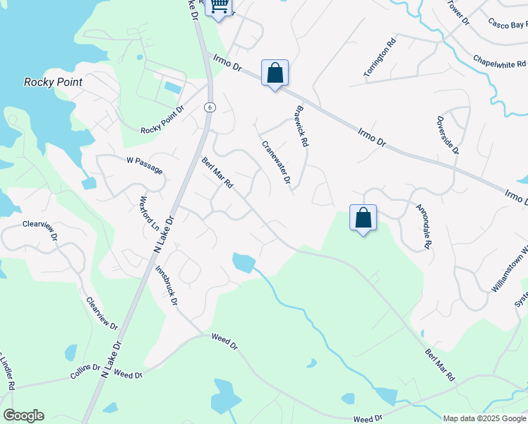 map of restaurants, bars, coffee shops, grocery stores, and more near 1350 Berl Mar Road in Columbia