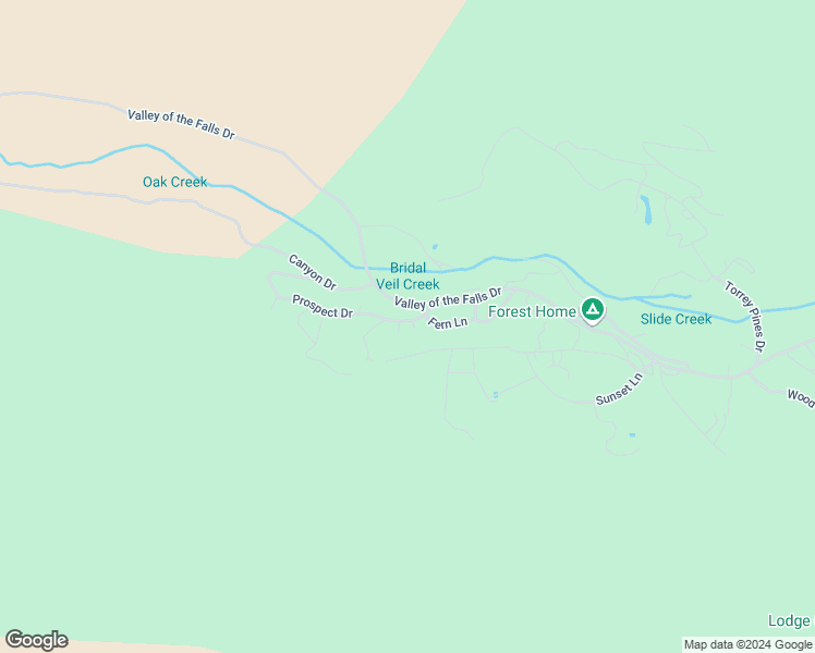 map of restaurants, bars, coffee shops, grocery stores, and more near 39655 Prospect Drive in Forest Falls