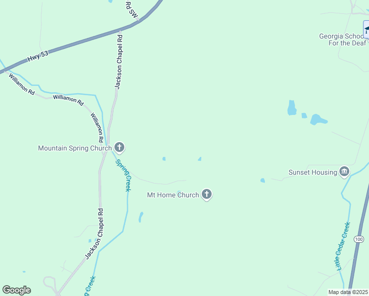 map of restaurants, bars, coffee shops, grocery stores, and more near 219 Agan Road Southwest in Cave Spring